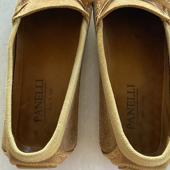 PANELLI Men’s Suede Leather Driving Shoes Size 10. Made in Italy main image 4